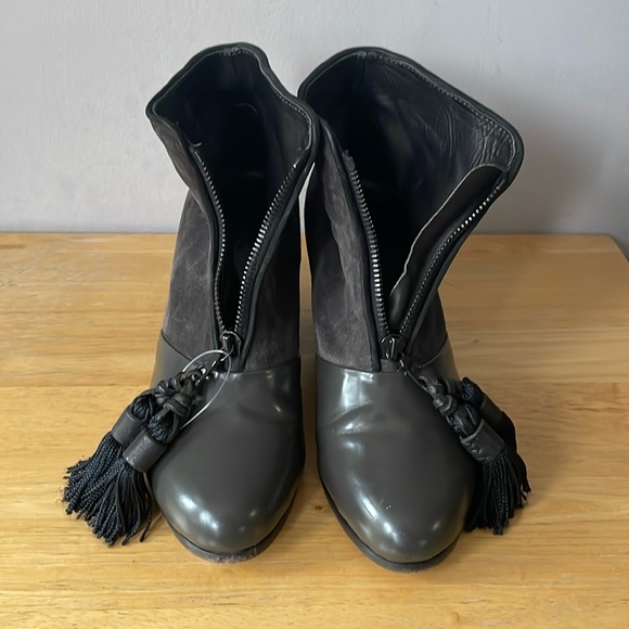 Rag & Bone Ankle Leather Suede Almonds Toe Boots - Picture 11 of 11